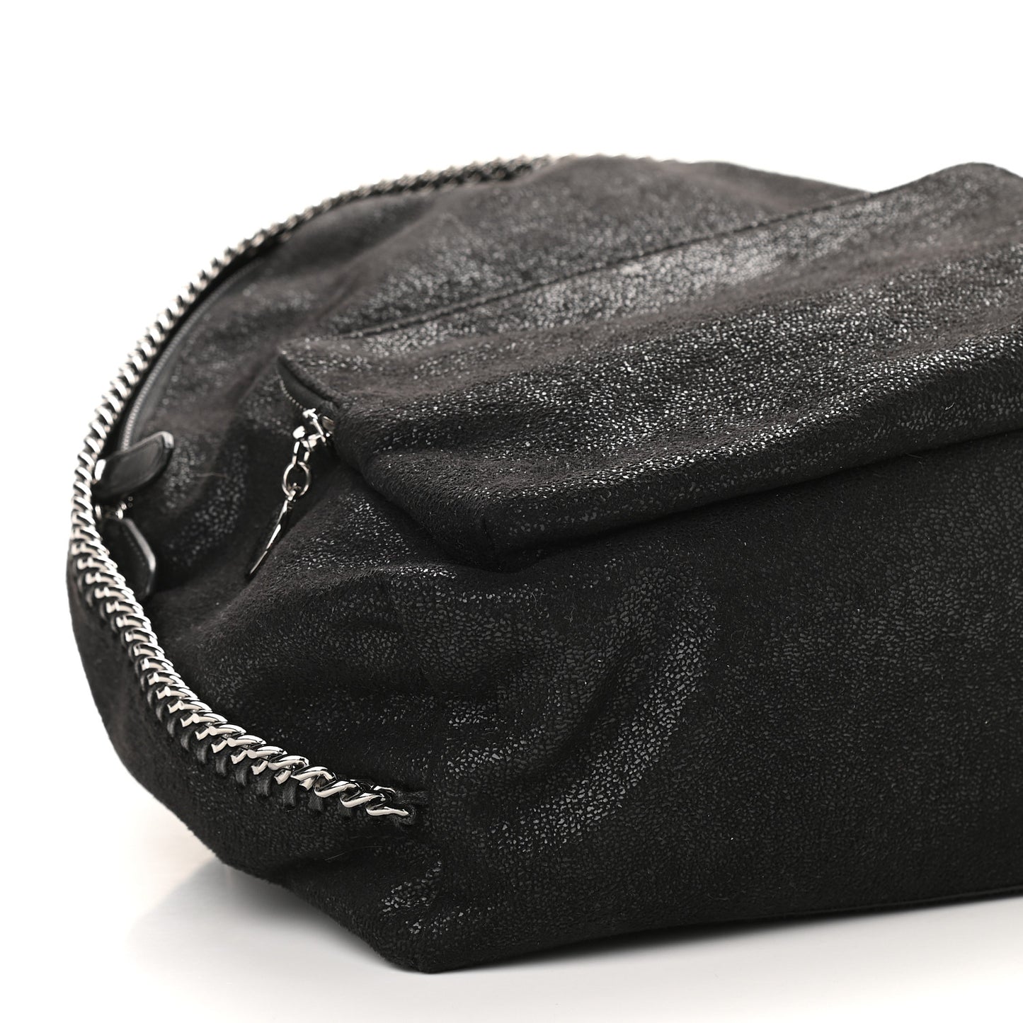 Shaggy Deer Small Falabella Backpack Black