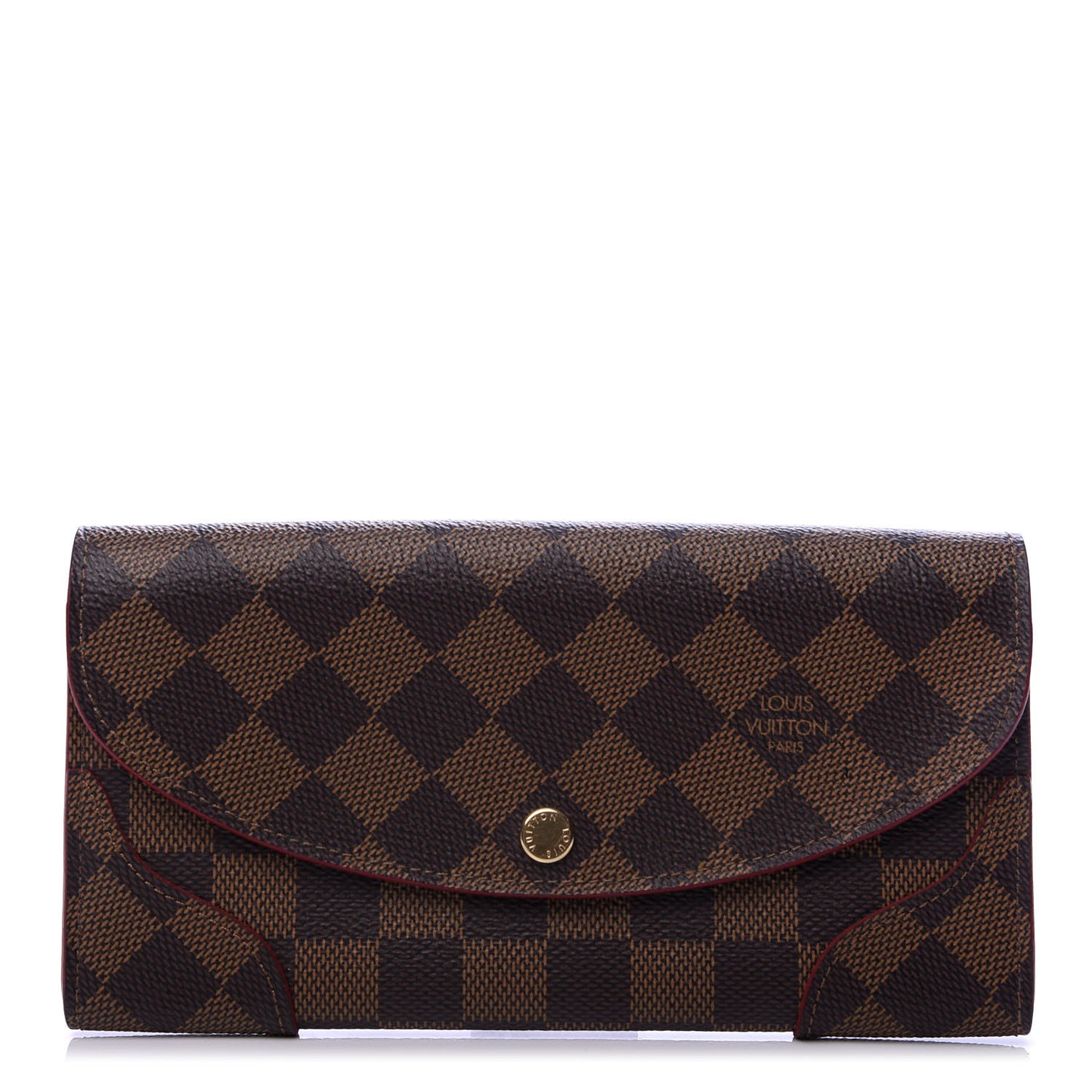 Damier Ebene Caissa Wallet Cherry