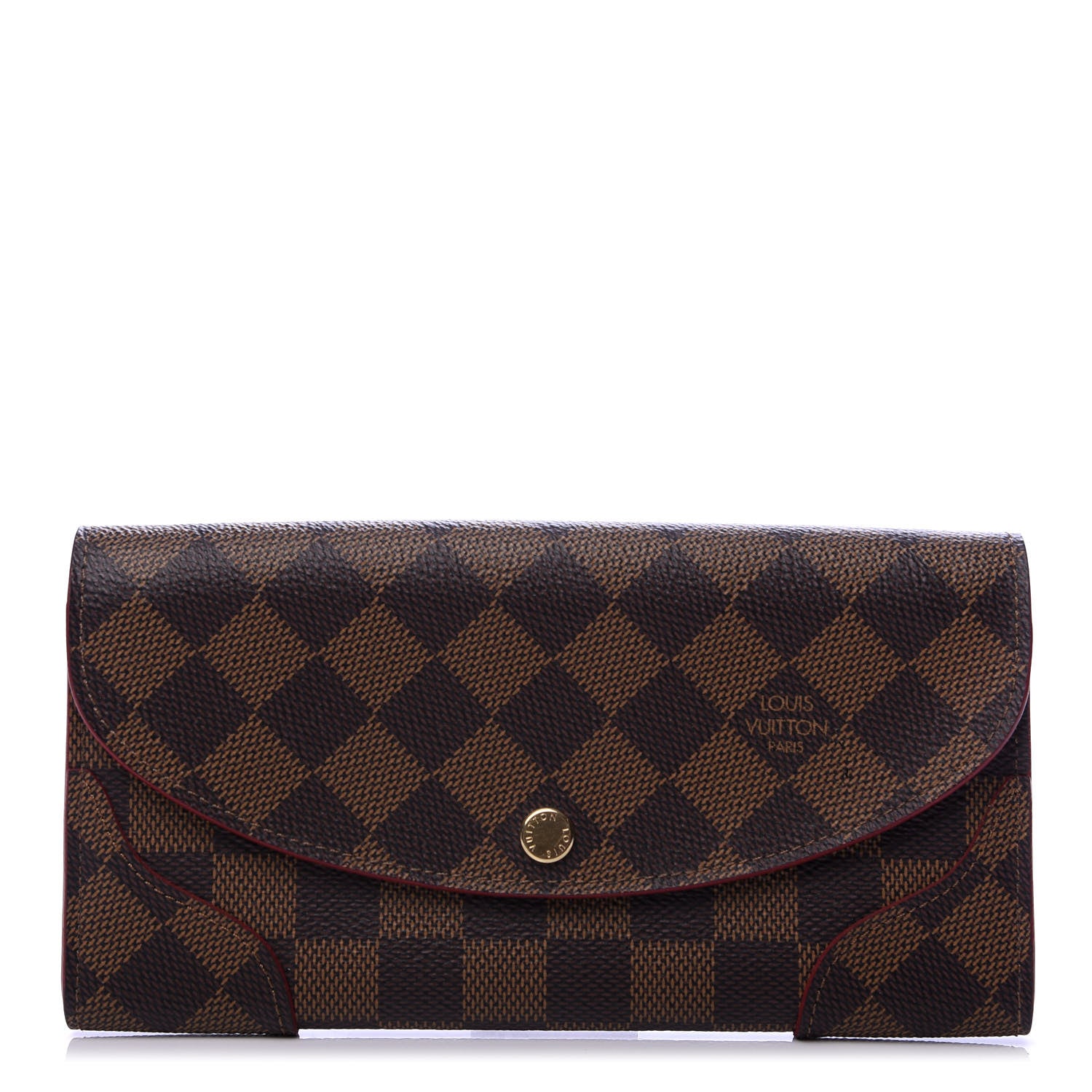 Louis Vuitton Damier Ebene Caissa Wallet Cherry 1 of 7