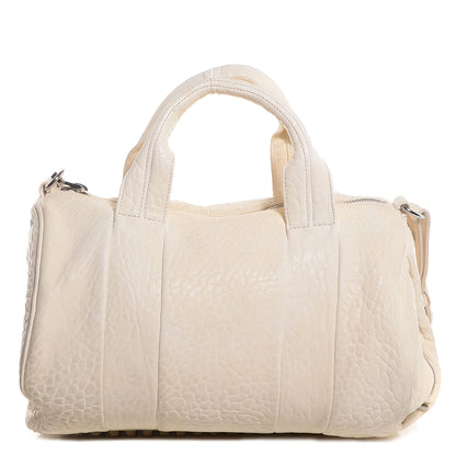 Alexander Wang Pebbled Lambskin Rocco Bone Rhodium Hardware 1 of 9