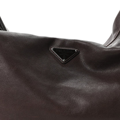 Prada Bullhide Large Explore Shoulder Bag Coffee 7 of 9