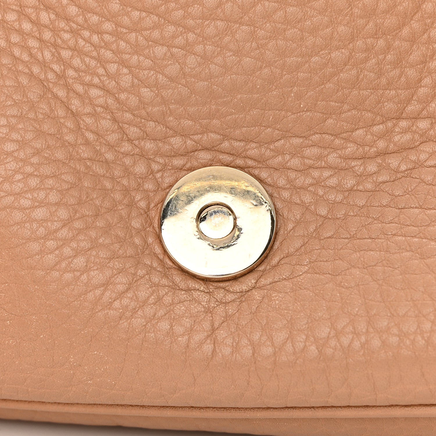 Gucci Pebbled Calfskin Medium Soho Flap Crossbody Camelia 21 of 21
