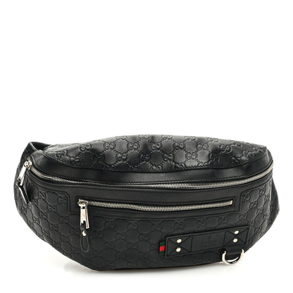 Gucci Guccissima Web Belt Bag Black 1 of 10