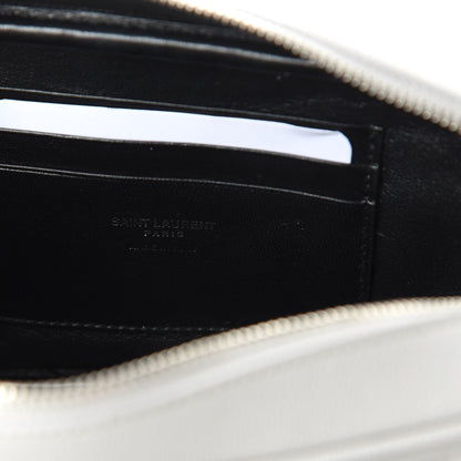 Saint Laurent Grain De Poudre Matelasse Monogram Mini Lou Camera Bag Granite 8 of 10