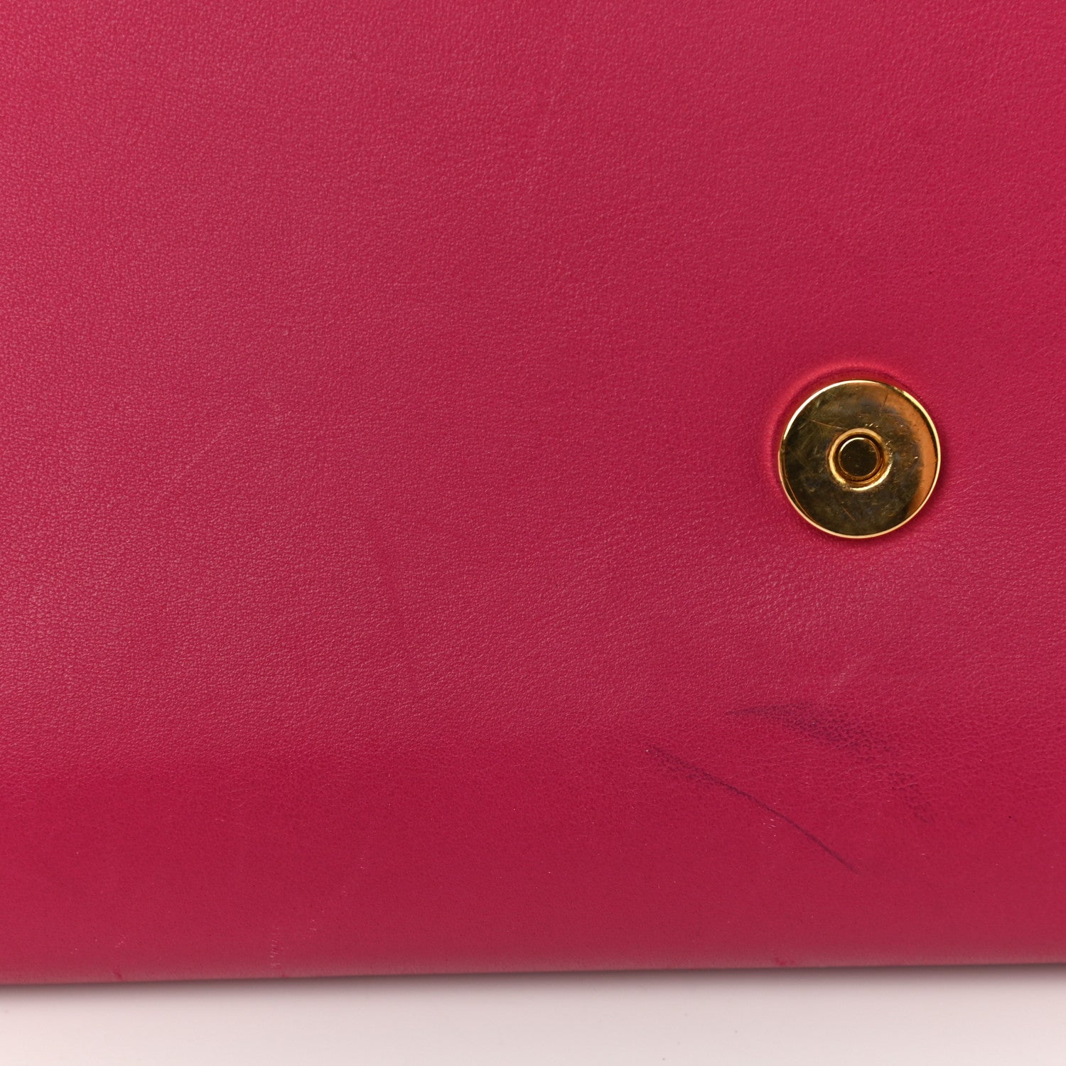 Saint Laurent Calfskin Classic Y Ligne Clutch Fuchsia 14 of 15