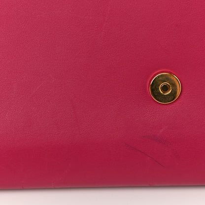 Saint Laurent Calfskin Classic Y Ligne Clutch Fuchsia 14 of 15