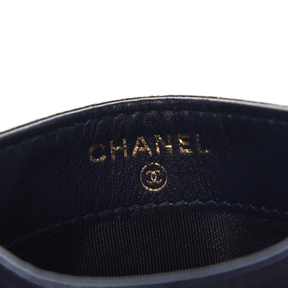 Chanel Caviar Quilted Boy Card Holder Blue 7 of 8