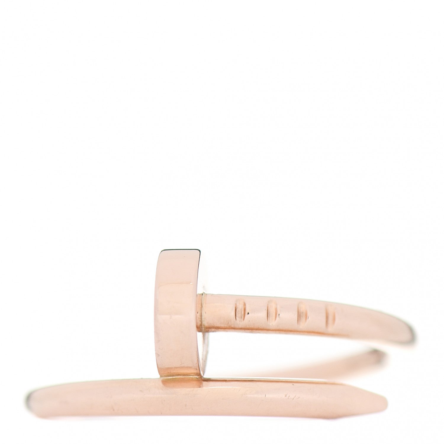 Cartier 18K Pink Gold Small Juste Un Clou Ring 46 3.75 1 of 5