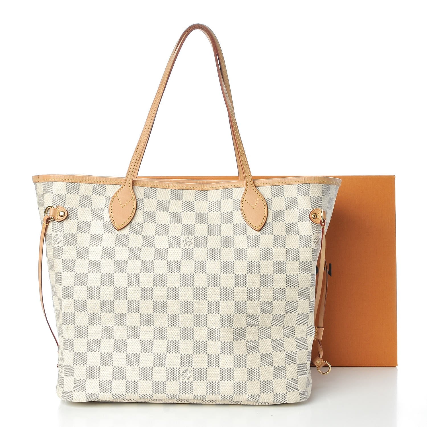 Louis Vuitton Damier Azur Neo Neverfull MM Rose Ballerine 12 of 12