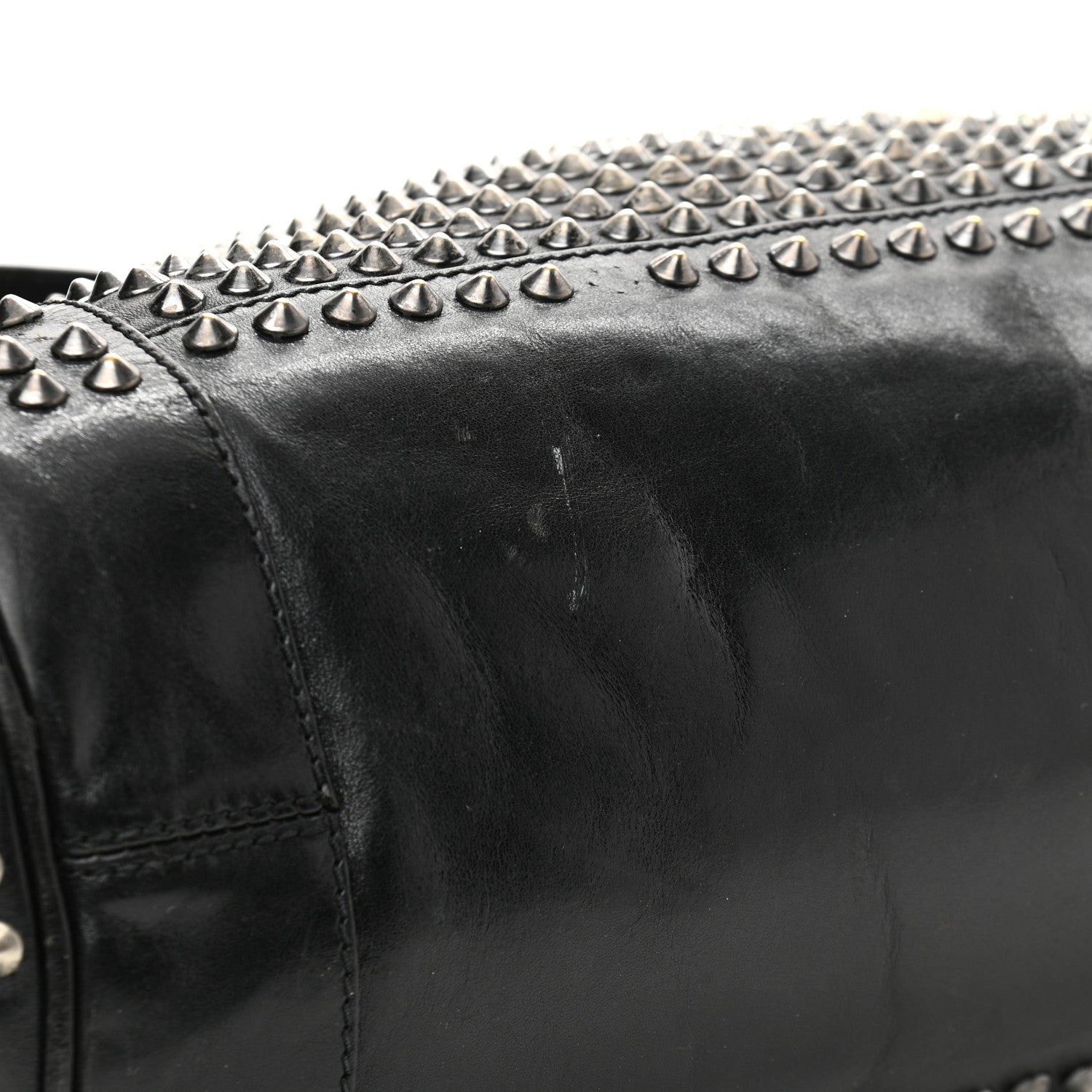 Burberry Lambskin Studded Small Edenham Satchel Black 21 of 22