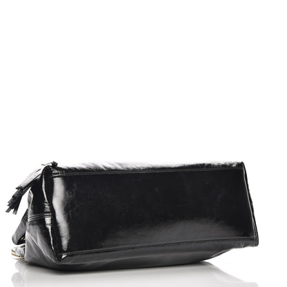 Gucci Patent Medium Soho Chain Shoulder Bag Black 4 of 7