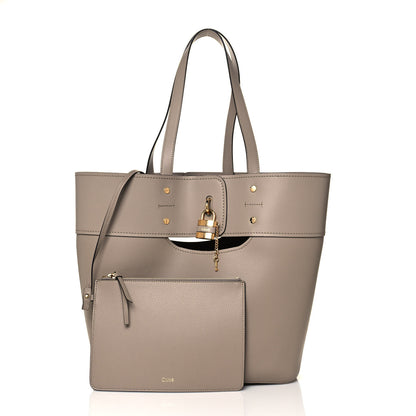 Chloe Smooth Grained Calfskin Medium Aby Tote Motty Grey 3 of 12
