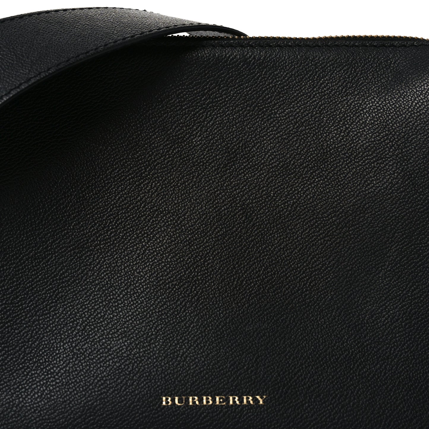 Soft Grain Calfskin House Check Small Helmsley Crossbody Black