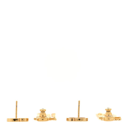 Christian Dior Danseuse Etolie Chain Drop Earrings Gold 3 of 4