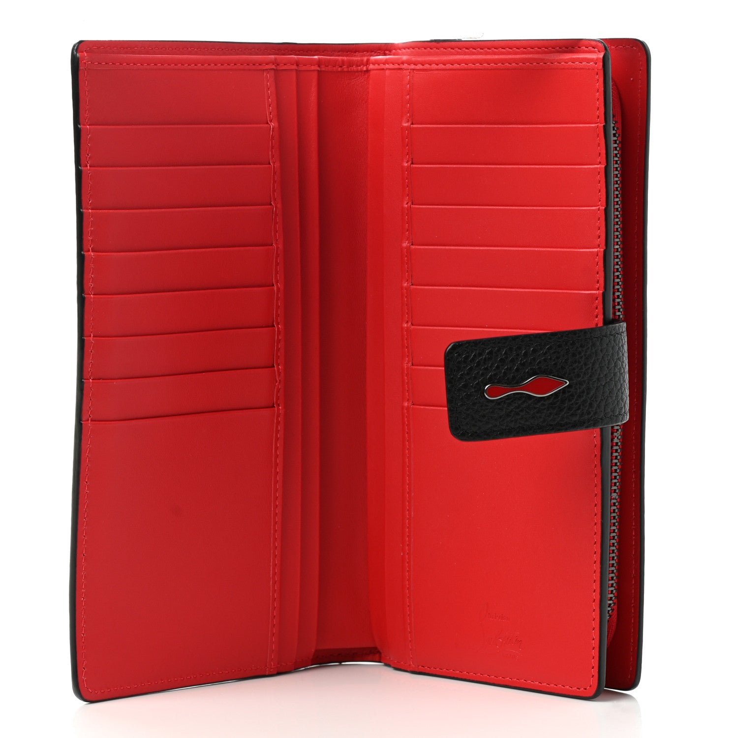 Christian Louboutin Calfskin Paloma Wallet Black 5 of 9