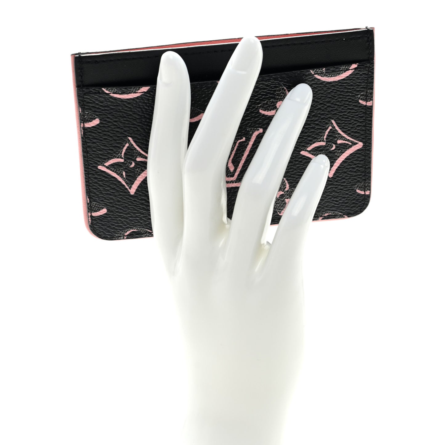 Monogram Fall for You LV Side-Up Card Holder Black