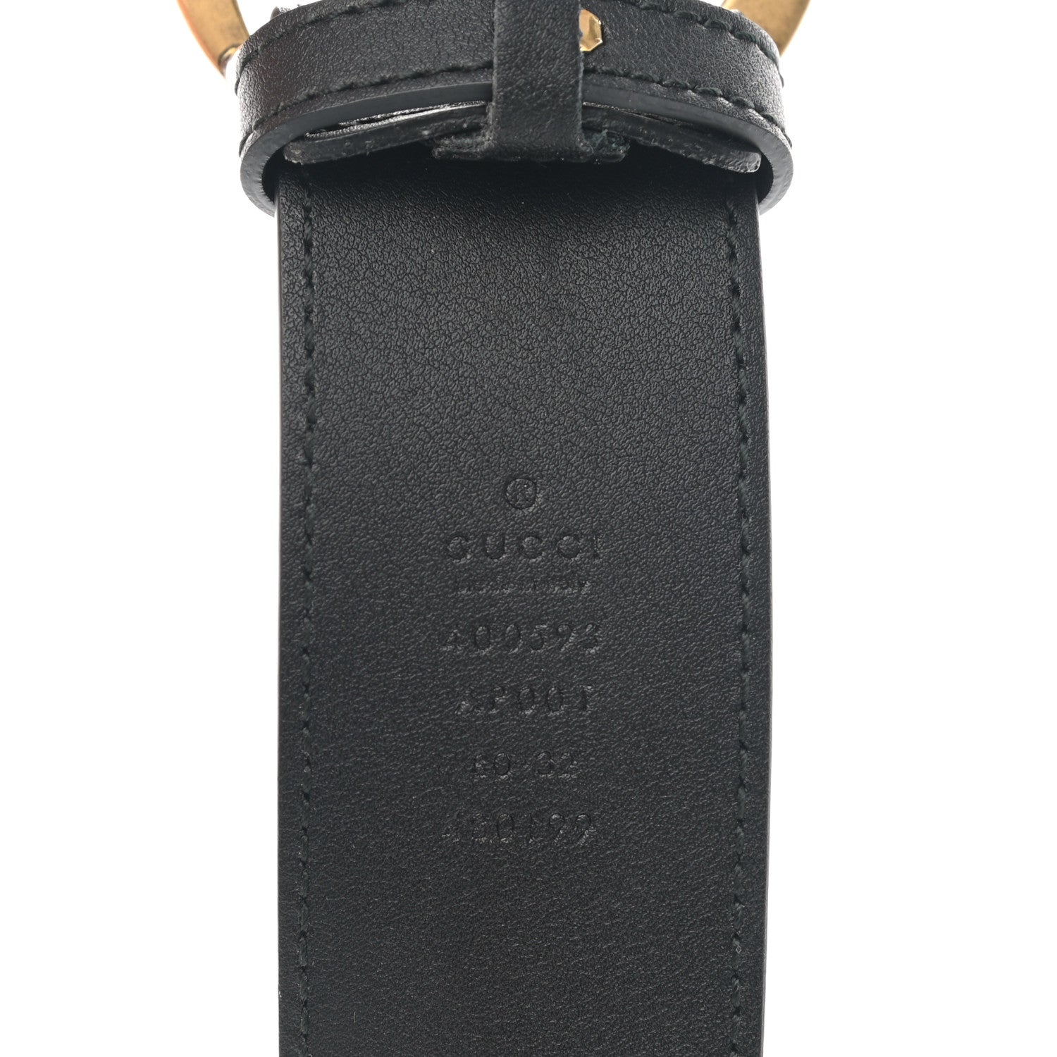 Gucci Calfskin Double G 40mm Belt 80 32 Black 2 of 4
