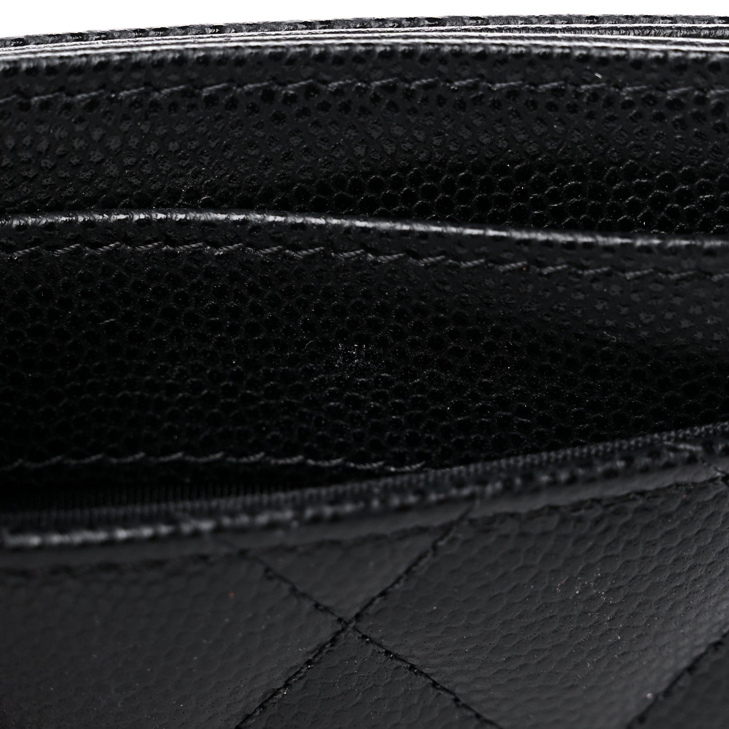 Chanel Caviar Quilted Crystal Card Holder Black 12 of 12
