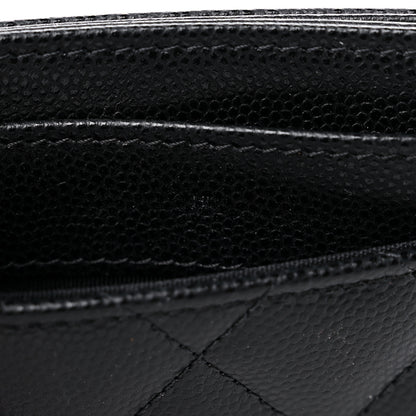 Chanel Caviar Quilted Crystal Card Holder Black 12 of 12