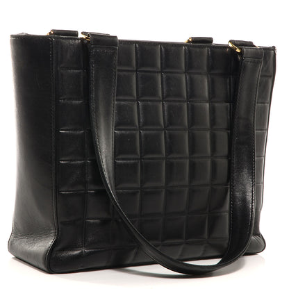 Chanel Lambskin Quilted Chocolate Bar Tote Black 3 of 7
