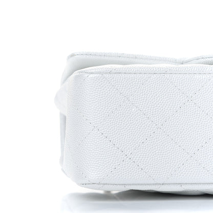 Chanel Iridescent Caviar Quilted Mini Top Handle Rectangular Flap White 8 of 9