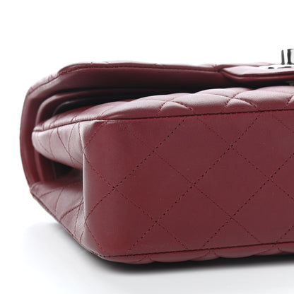 Chanel Lambskin Quilted Small Double Flap Dark Red 8 of 9