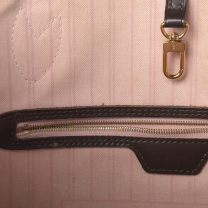 Louis Vuitton Damier Ebene Neo Neverfull MM Rose Ballerine 10 of 20