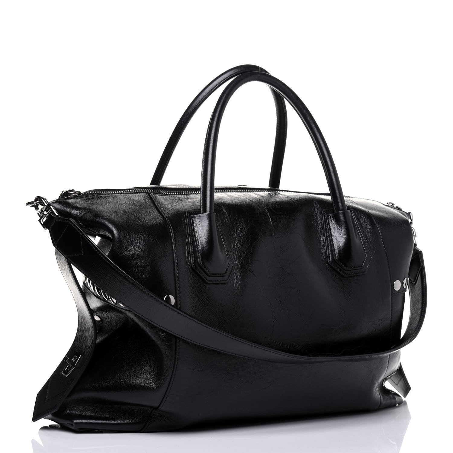 Givenchy Smooth Calfskin Medium Studded Soft Antigona Black 4 of 12