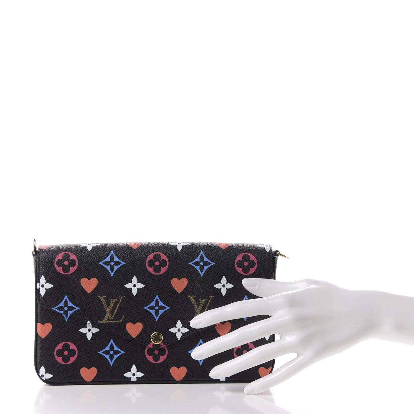 Game On Felicie Chain Wallet Black