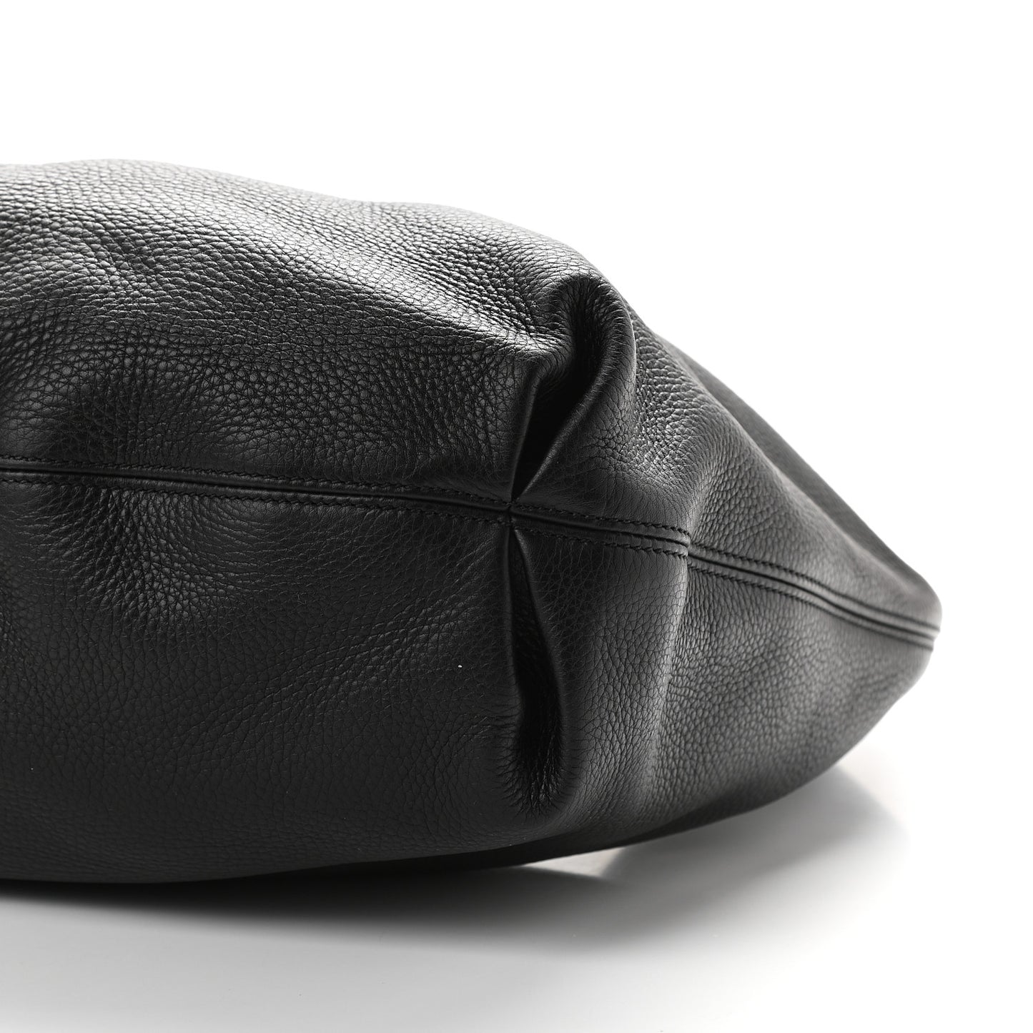 Pebbled Calfskin Soho Hobo Black