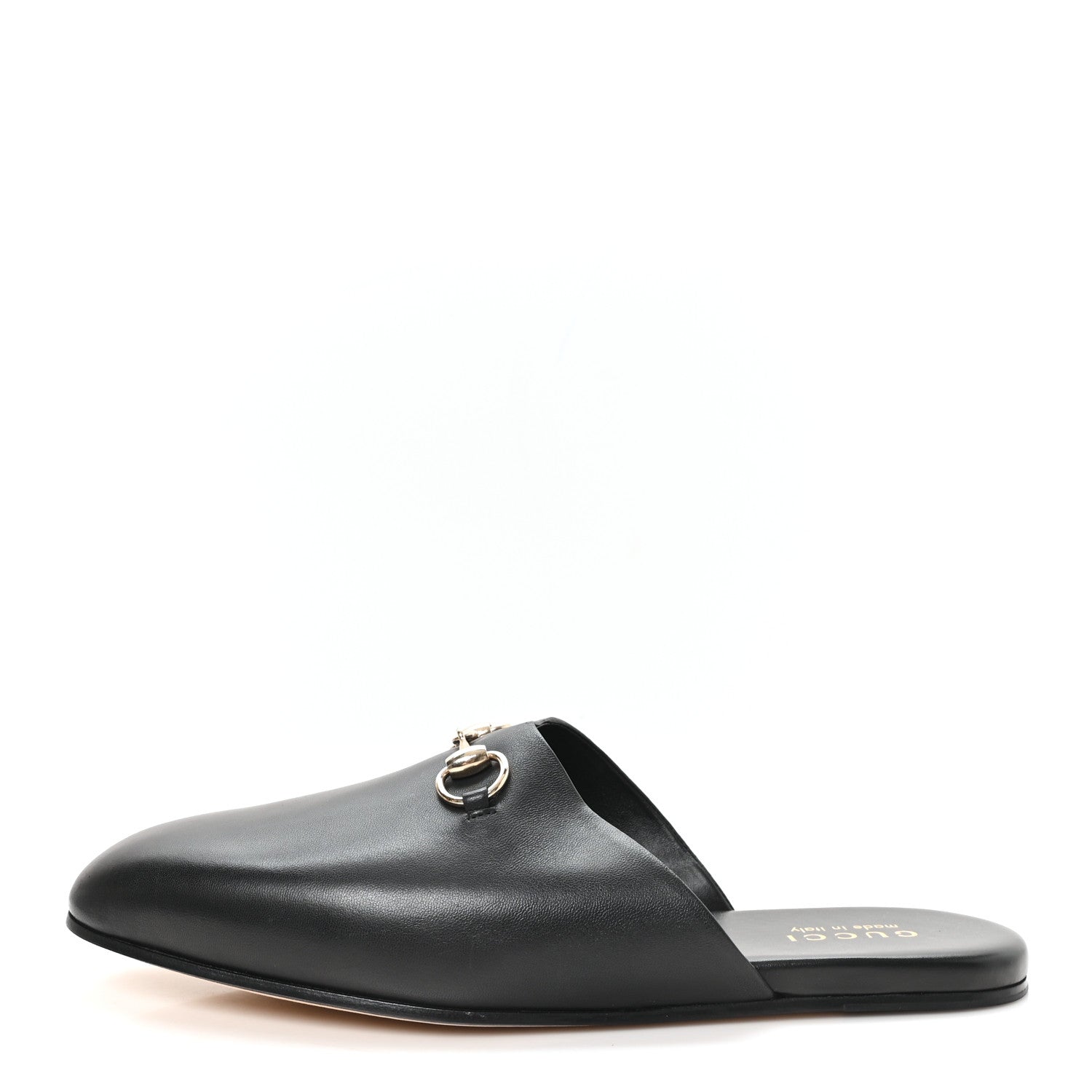 Gucci Calfskin Mens Horsebit Slippers 10 Black 1 of 10