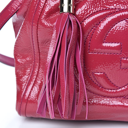 Gucci Patent Small Soho Shoulder Bag Bright Bougainvillea 11 of 11