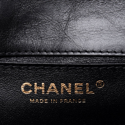 Chanel Aged Calfskin Quilted 2.55 Reissue Flap Belt Bag Clutch Black 6 of 14