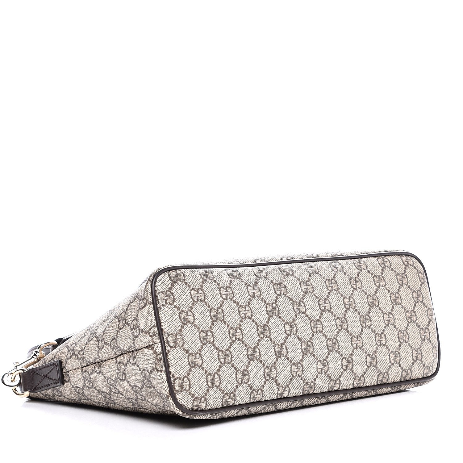 Gucci GG Supreme Monogram Small Zippered Tote Dark Brown 5 of 8