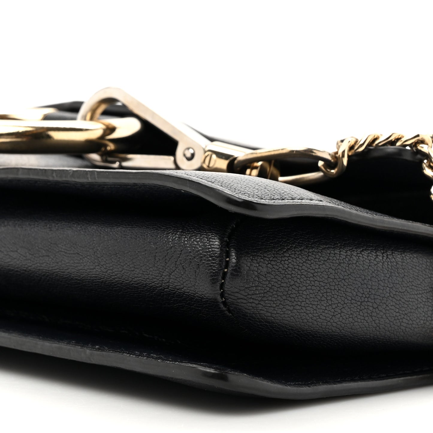 Calfskin Mini Faye Shoulder Bag Black