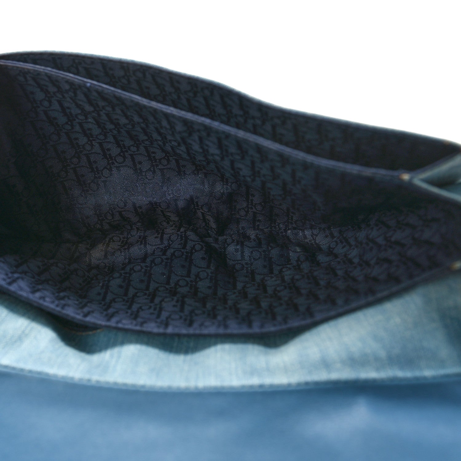 Christian Dior Denim Admit It Hobo Blue 6 of 9