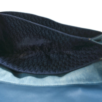 Christian Dior Denim Admit It Hobo Blue 6 of 9