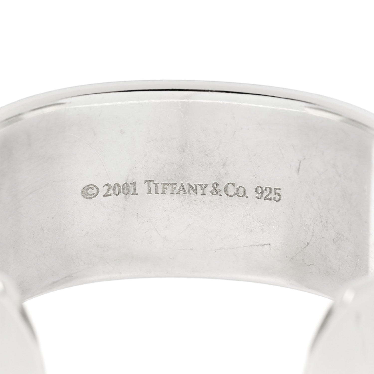 Tiffany Sterling Silver Wide 1837 Cuff Bracelet 3 of 3