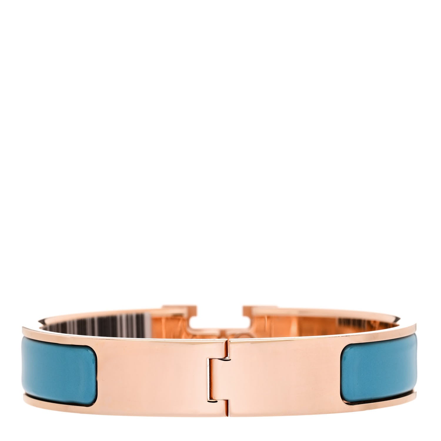 Hermes Enamel Narrow Clic Clac H Bracelet PM Bleu De Nord 3 of 4
