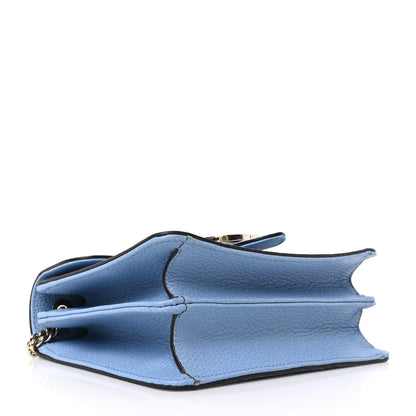 Gucci Dollar Calfskin Small Interlocking G Shoulder Bag Mineral Blue 4 of 10