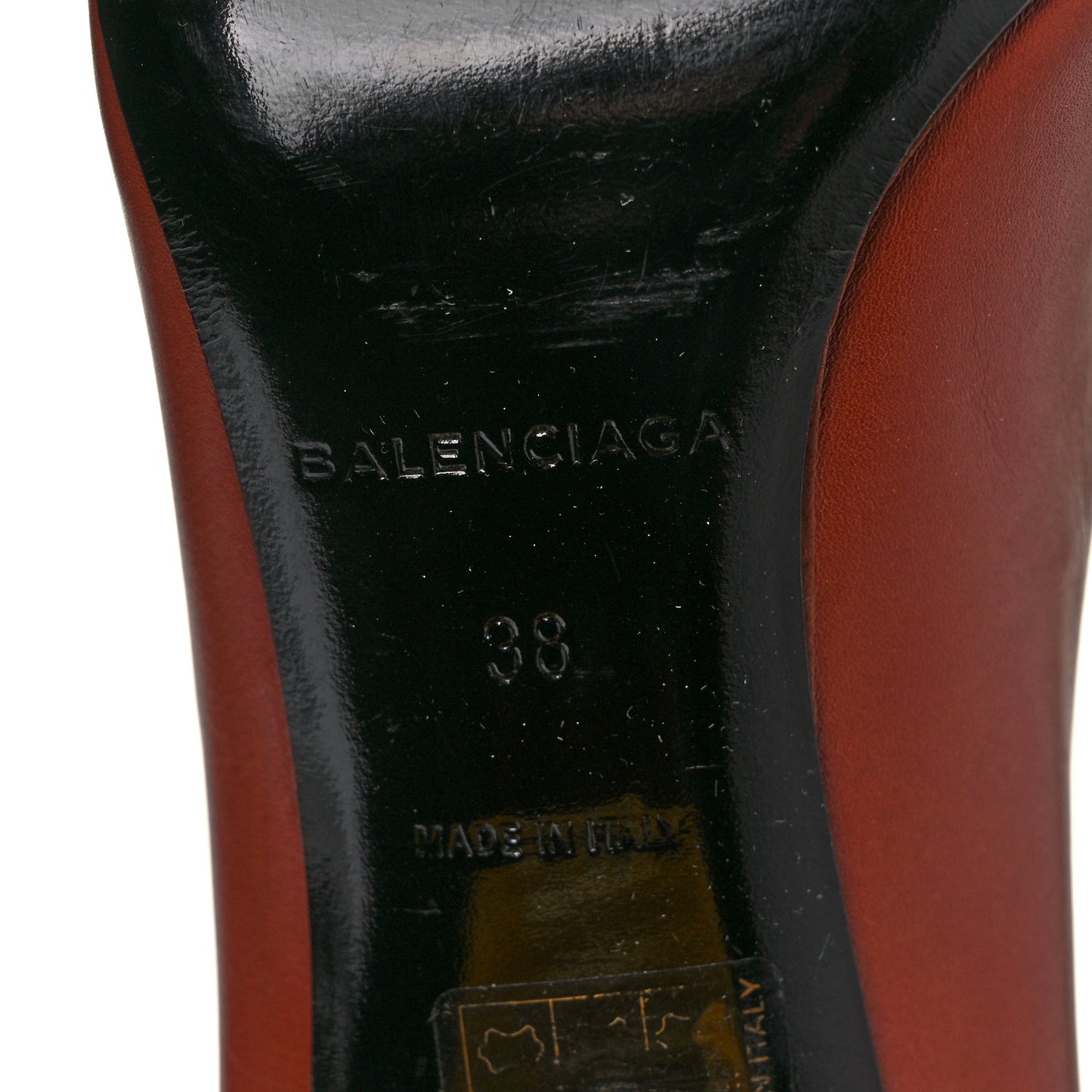 Calfskin Bistrot Pumps 38 Marron Fauve
