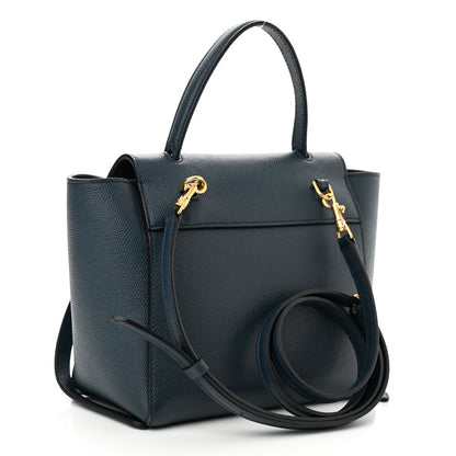 Celine Grained Calfskin Nano Belt Bag Abyss Blue 3 of 10