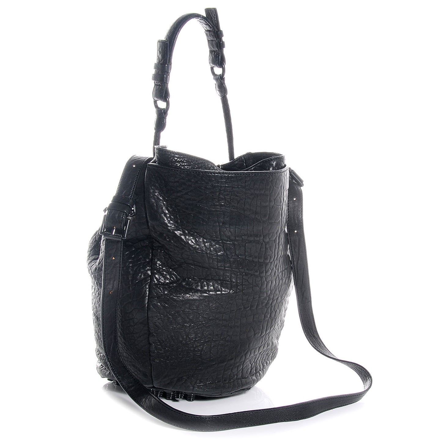 Leather Diego w Matte Black Hardware Black