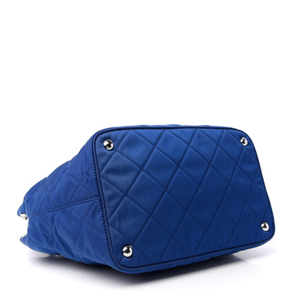 Prada Nylon Tessuto Impuntu Quilted Tote Bluette 4 of 9