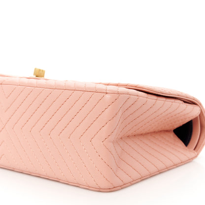 Chanel Sheepskin Chevron Quilted 2.55 Reissue 226 Flap Light Pink 10 of 11