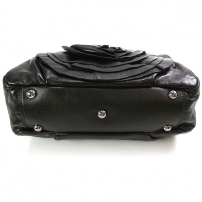 Valentino Garavani Leather Rosette Tote Black 4 of 10