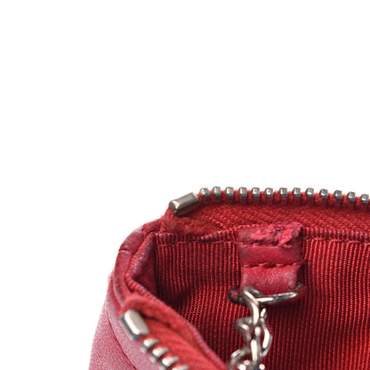 Chanel Lambskin Quilted Key Holder Case Dark Pink 7 of 10