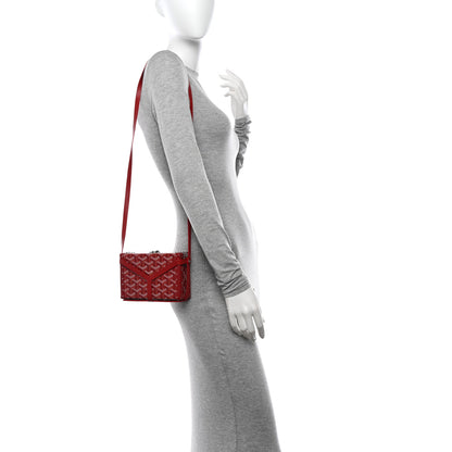 Goyard Goyardine Minaudiere Trunk Bag Red 2 of 10