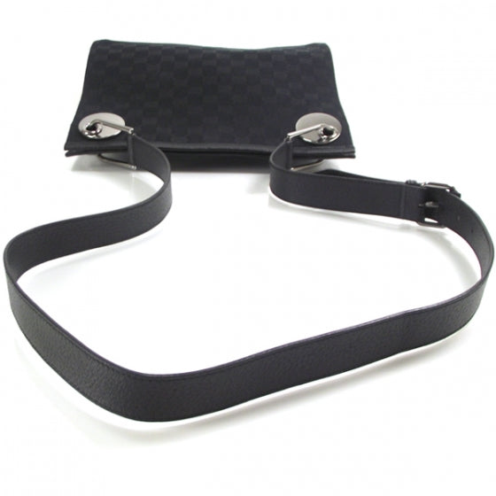 Gucci Monogram Eclipse Messenger Bag Black 6 of 13