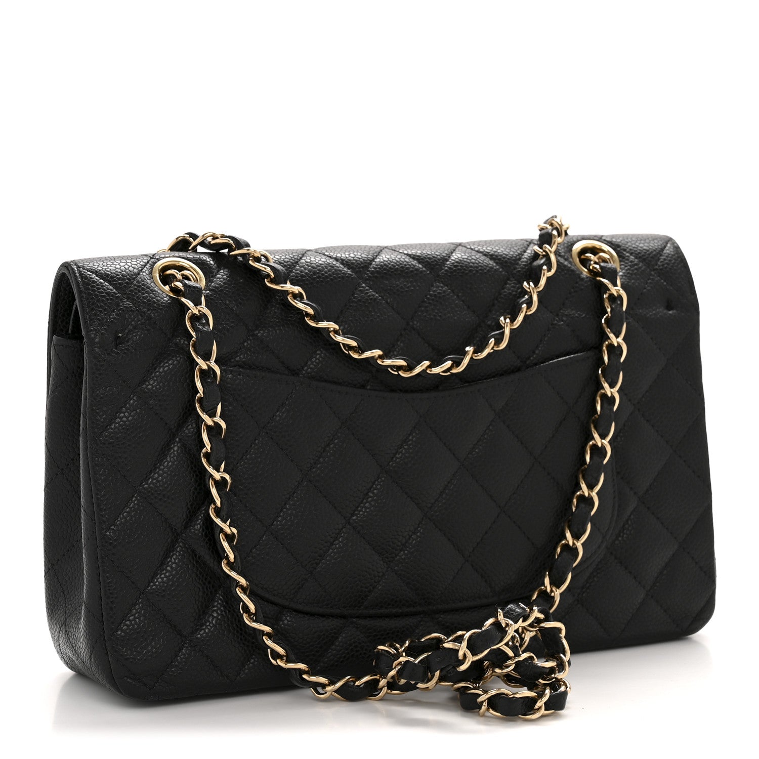Chanel Caviar Quilted Medium Double Flap Black 3 of 14